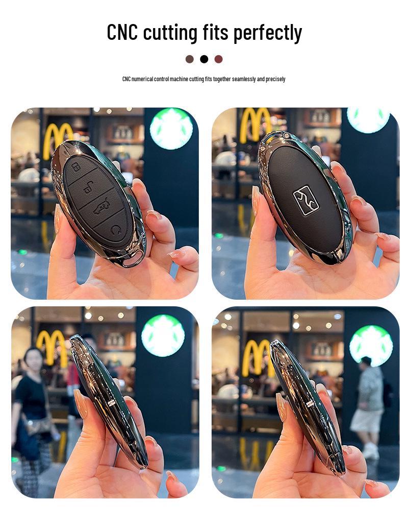 Premium Full Coverage Metal Key Case for BYD Yangwang U8/U9 2025 Model.