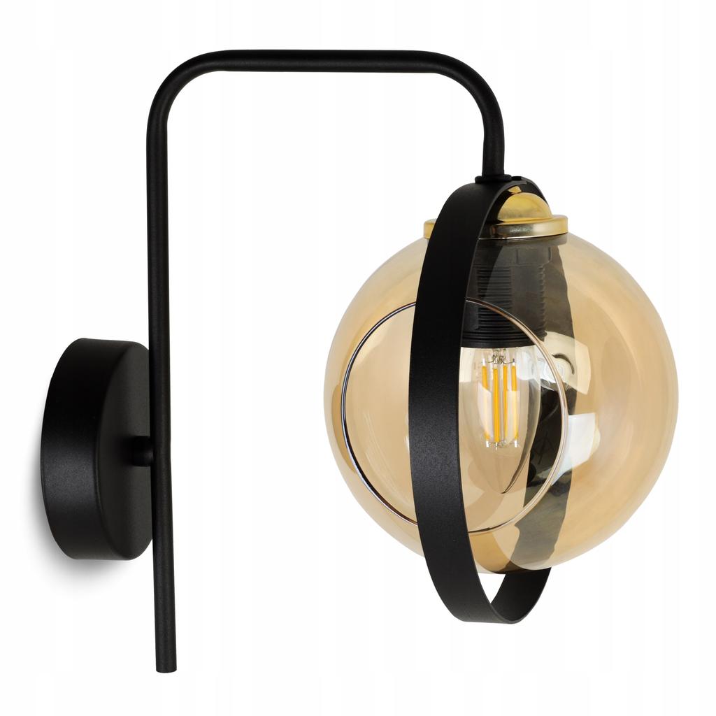 MODERN HONEY GLASS RING WALL LAMP