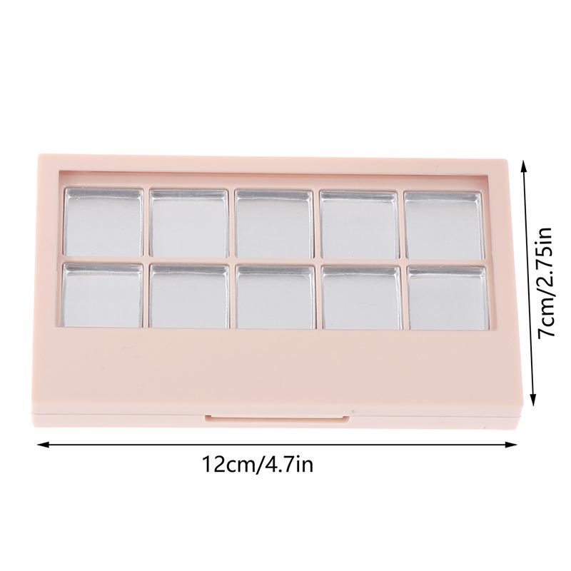 Makeup Dispensing Box Empty Highlighter Shimmer Eyes Cosmetics Palette Eyeshadow Case Blusher DIY Makeup Box Refillable Storage