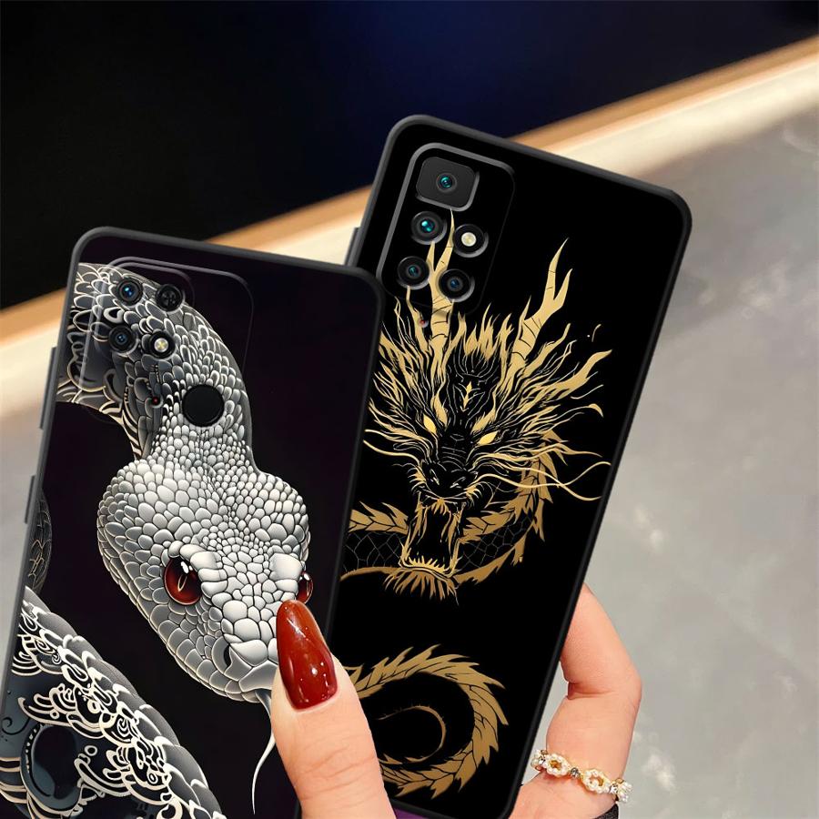Cool Dragon Funda Phone Cover Case for Xiaomi Redmi A5 A3 K40 K80 Pro 12C A1 A2 Plus 13C 14C A4 10 9