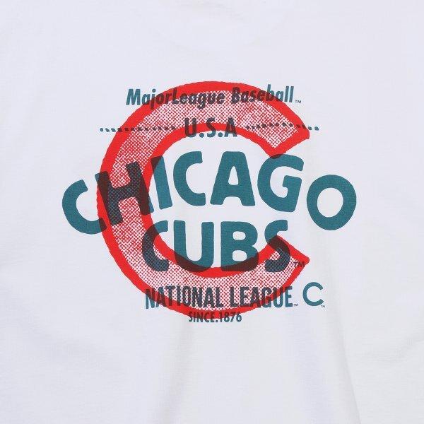 New Era Chicago Cubs Risograph T-shirt wit 15147519