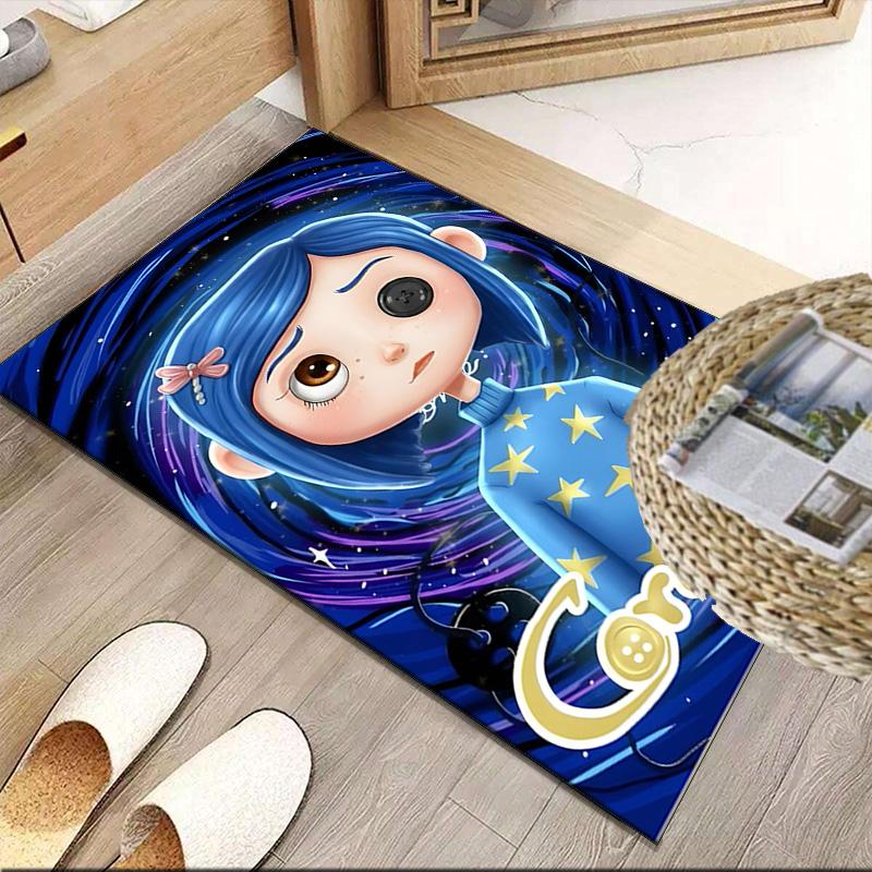 Nighttime Adventure Doll Carpet, Kitchen Rugs, Yoga Mat, Non-Slip Mats, Rug for Bathroom, Living Room bedroom, Camping Rugs Christmas Gift