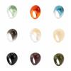 Dome Acrylic Geometric Ring Candy Color Irregular Ring Retro Transparent Resin Ring  Gift