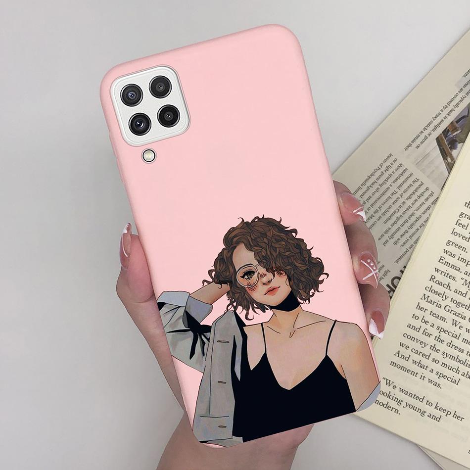 For Samsung Galaxy A22 4G 5G Case SM-A225F Love Heart Soft Silicon Phone Cover For SamsungA22 GalaxyA22 M22 A 22 4G 5G Fundas