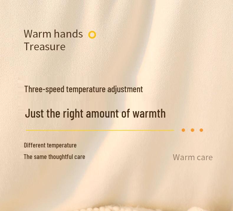 Rechargeable Plush Hand Warmer - Perfect Winter Gift for Students