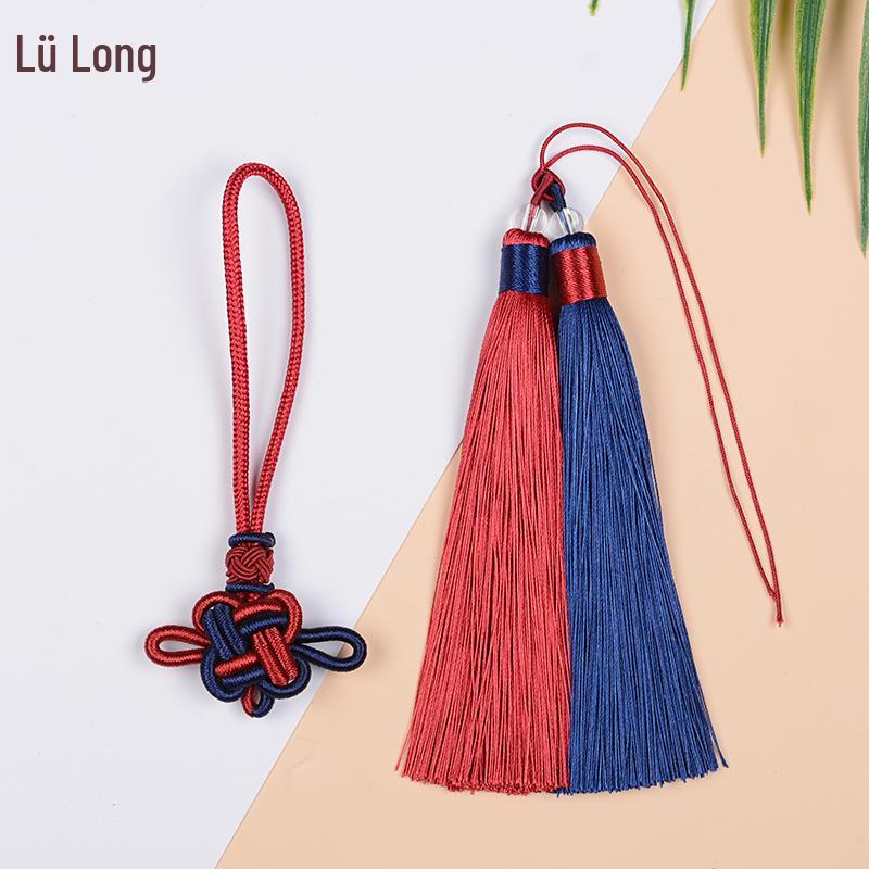 Handwoven Red Chinese Knot Tassel DIY Kit - Small Pendant