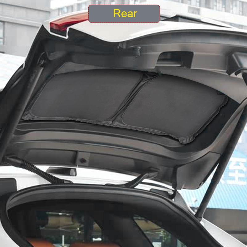 Car Black Window Privacy Sunshade For JAGUAR F-PACE 2016-Present Auto Anti-UV Heat Insulation Protect Cover Interior Accessory