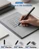 Magnetic EMR Stylus Pen with 4096 Levels of Pressure Sensitivity, Handwriting and Drawing Support, Palm Rejection, Eraser Function, 5 Replacement Nibs