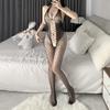 Sexy Sex Stockings Open Gear No-take-off Mesh Coat Hollow One-piece Fishing Net Hand-torn Pure Desire Large Size Uniform Temptation Combination