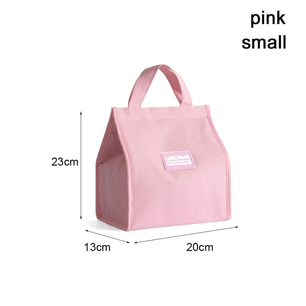 

1Pcs New Portable Insulated Thermal Bag Waterproof Portable Cooler Lunch Bag Storage Bag Kid Student small розовый