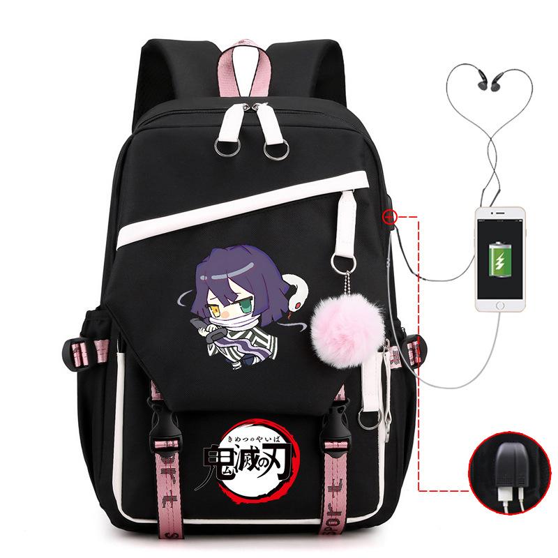 Kimetsu no yaiba ghost column peripheral printing schoolbag junior high school student high school multi-functional schoolbag