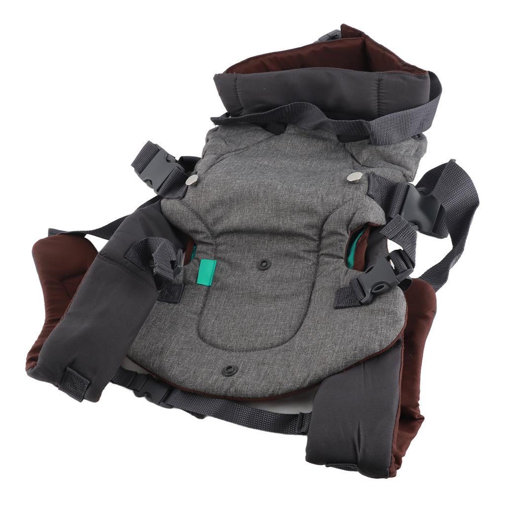 4 in 1 Konvertierbare Trage mit Sabbertuch Ergonomisch Wasserfest Verstellbar Atmungsaktiv für Neugeborene