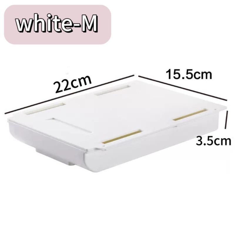 Self-Adhesive Storage Ders Desk Table Organizer Pencil Tray for Office and School Supplies Easy To Install No Tools Needed