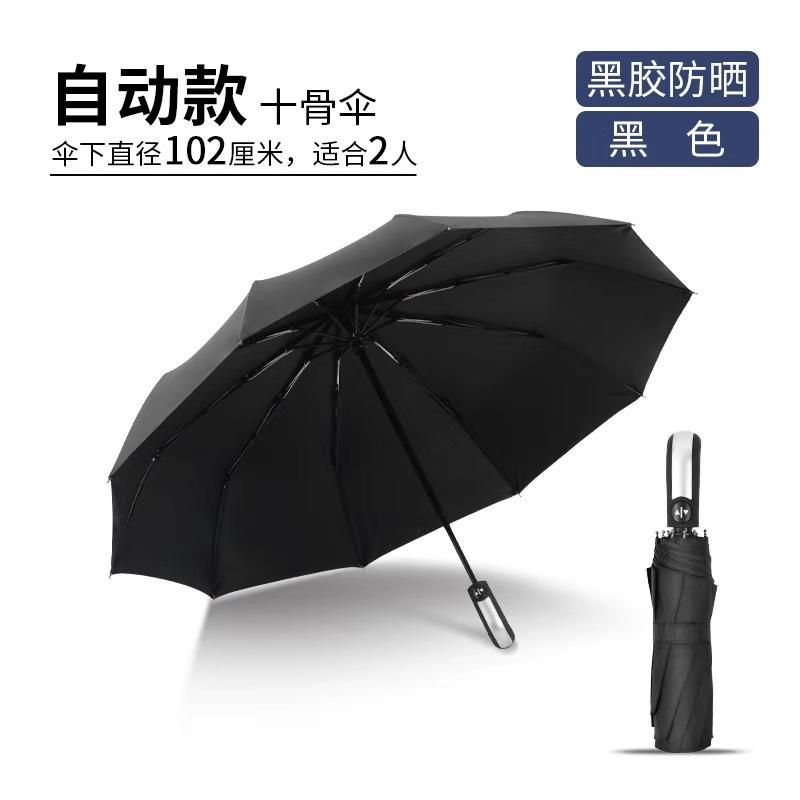 Umbrella Automatic umbrella Large double umbrella Folding umbrella Sunshine and rain women's parasol Sunscreen UV protection Sun umbrella