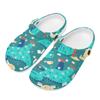 Adult Unisex Graphic Printed EVA Clogs Quick Dry Lightweight Slip On Casual Shoes Soft Sole Summer Sandals Easy Daily Wear
