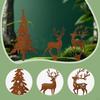 3x Stakes Silhouette Yard Sturdy Versatile Art Decors Garden Decor Decorative for Holiday