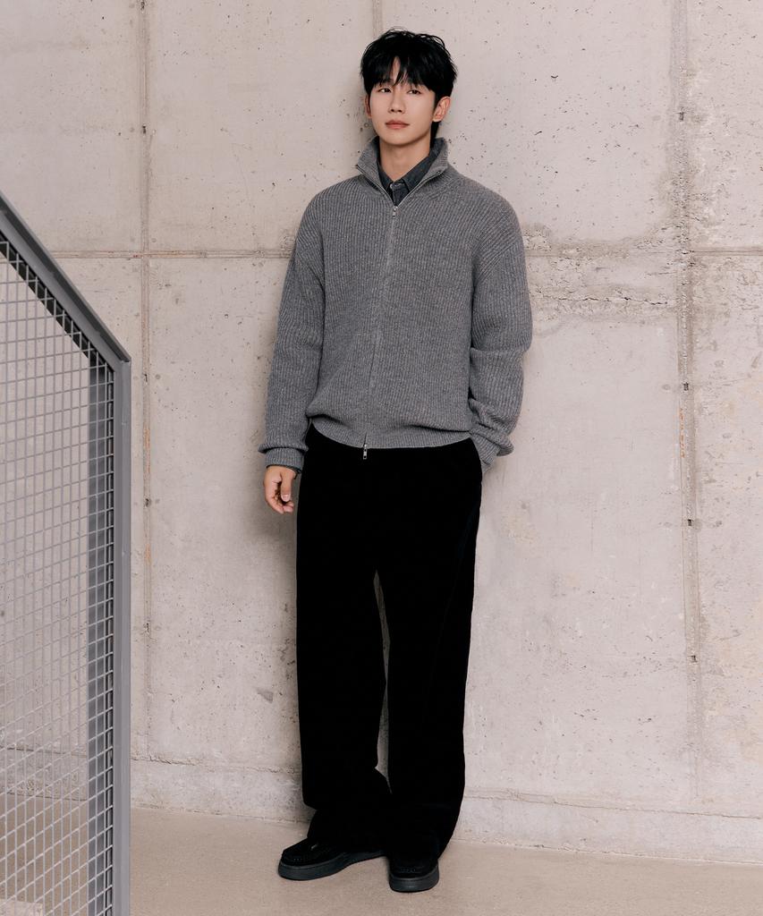 MINDBRIDGE Wide Single-Pleat Corduroy Elastic Pants - 2 Colors