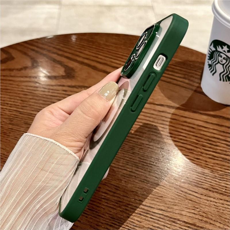 Luxury For Magsafe Magnetic Wireless Charging Case for iPhone 15 14 Plus 13 12 11 Pro Max Shockproof Soft Bumper Clear Cover
