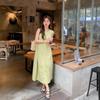 Sleeveless Vest Dress Women's Coffee Break Skirt Summer New High-end Korean Version Loose and Thin Medium and Long Skirt