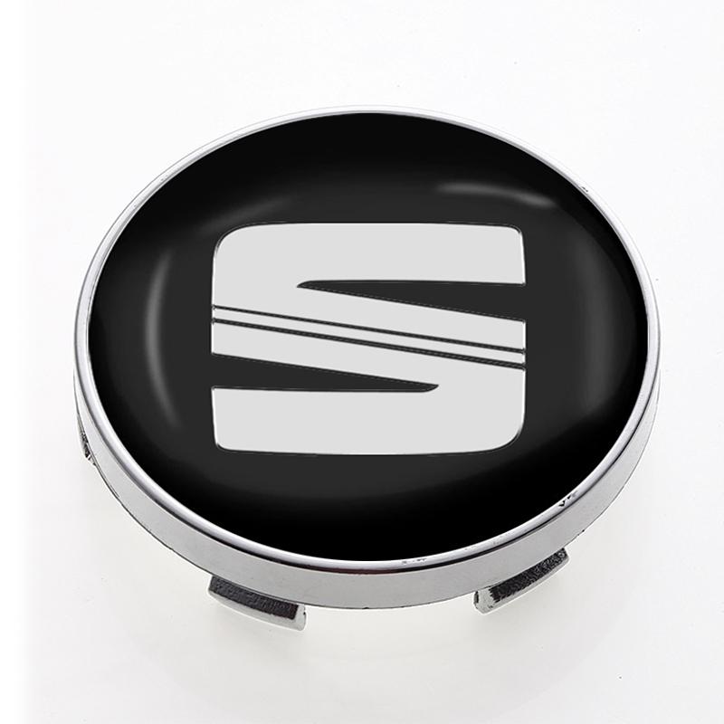 4Pcs 60MM Car Wheel Center Hub Cap Car Accessories For SEAT Leon FR Altea Ibiza Cordoba Alhambra Arona Ateca Exeo