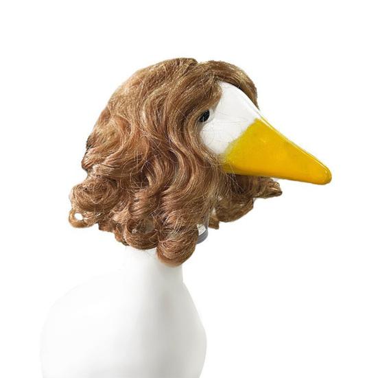 3/4Pcs Porch Goose Wig with Elastic Drawstring Lawn Goose Outfit DIY Outdoor Garden Patio Yard Goose Statue Hairpiece Decoration Accessories