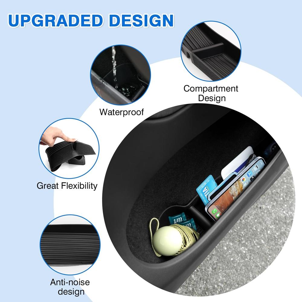 For Tesla Model Y 2025 Juniper Launch Door Side Storage Box Front Rear Model 3 Door Storage Organizer Tray Travel Accessories