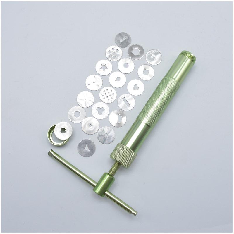 DIY Stainless Steel Clay & Baking Extruder Set - 20 Fancy Shaping Molds