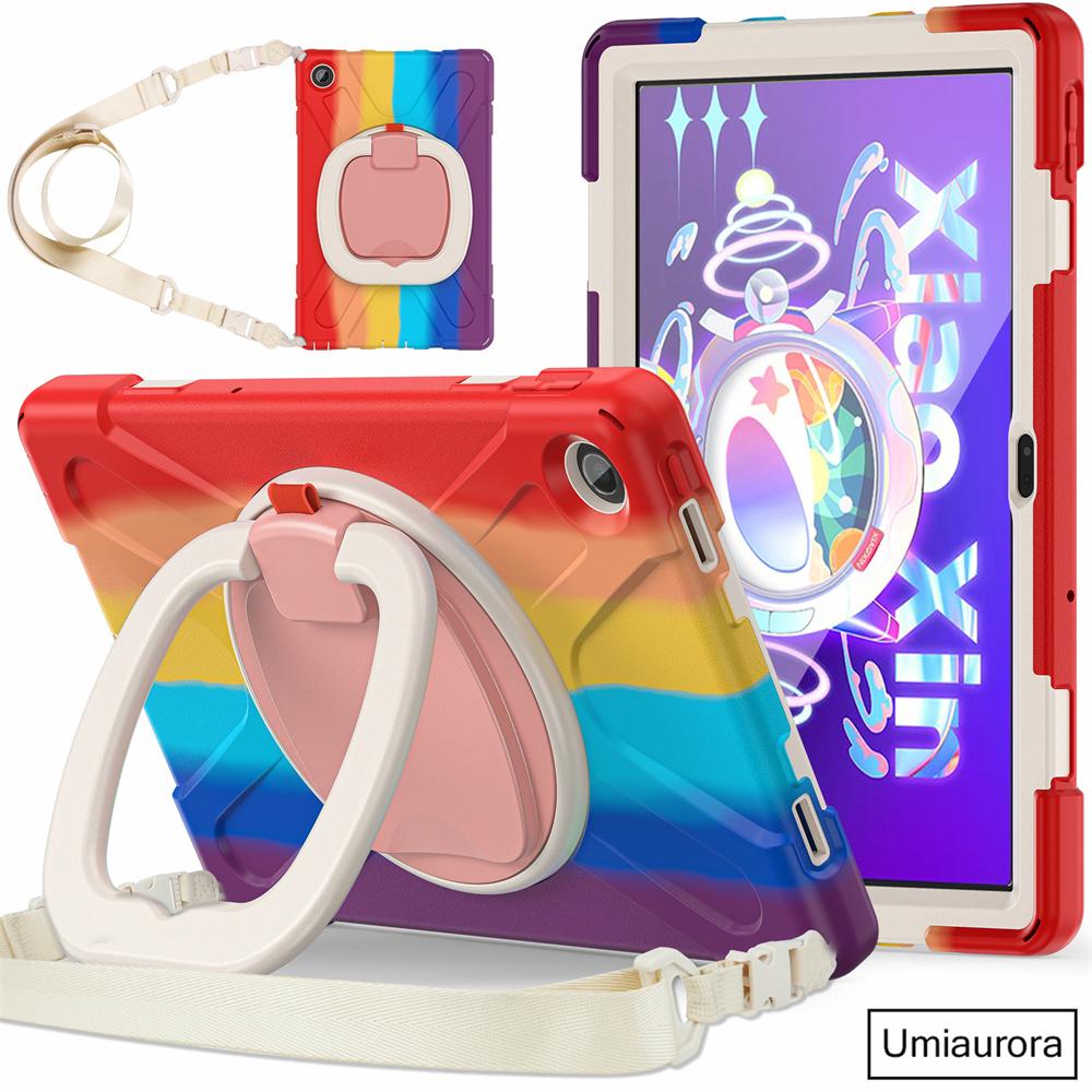 For Lenovo Tab M10 Plus TB-X606F 10.6 TB128FU 3rd 10.1 Inch TB328FU TB-X306F Shockproof Tablet Case Hand Ring Stand Rugged Funda