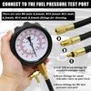 Upgraded Fuel Injection Pump Pressure Tester Gauge Diagnostic Tools Kit,Engine Gasoline Test Tool Set For Most Cars (New TU-114)