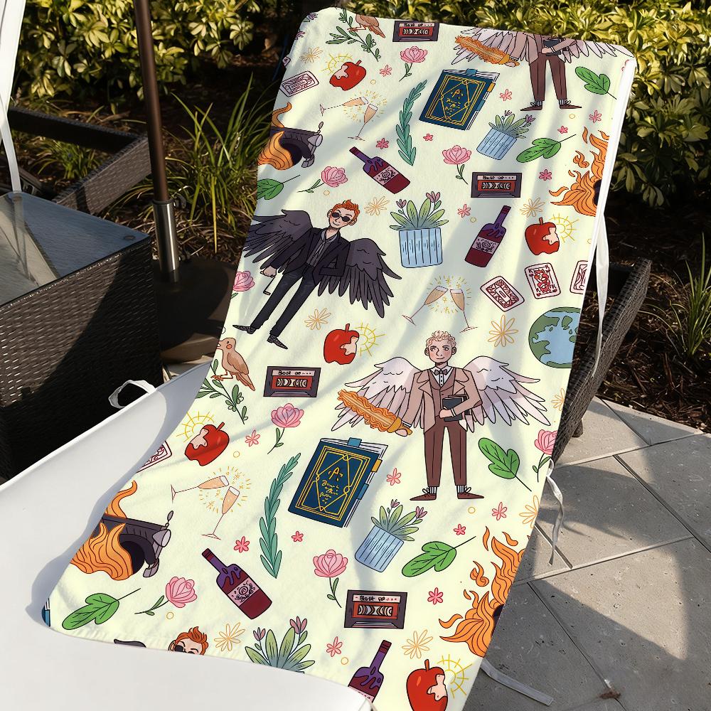 Feature Film Good O-omens Towel Quick Drying Beach Towels Are Suitable For Swimming Pools Camping Yoga And The Gym