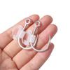 10Pcs Heavy Duty Luminous Live Shrimp Fishing Hooks Perforated Design Fishing Fixed Hooks  Grouper