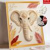 DIY Pearl Diamond Art Painting Kits for Adult and Beginners, Majestic Elephant Sparkling Painting Craft Home Wall Decor Handmade Gift