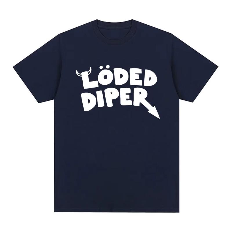 LODED DIPER DIARY OF A WIMP KID T Shirt Unisex Brand Tee Shirt Unisex Summer Cotton Short Sleeve Oversized T Shirts Harajuku Couples