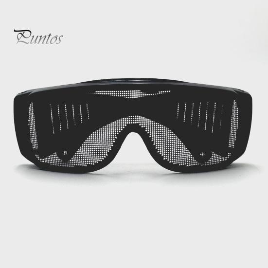 Schutzbrille Sicherheitsbrille mit Metallgitterlinse Schlagfest Arbeitsbrille Leicht Tragbar Outdoor Schutz Taktische Brille Stoßfest