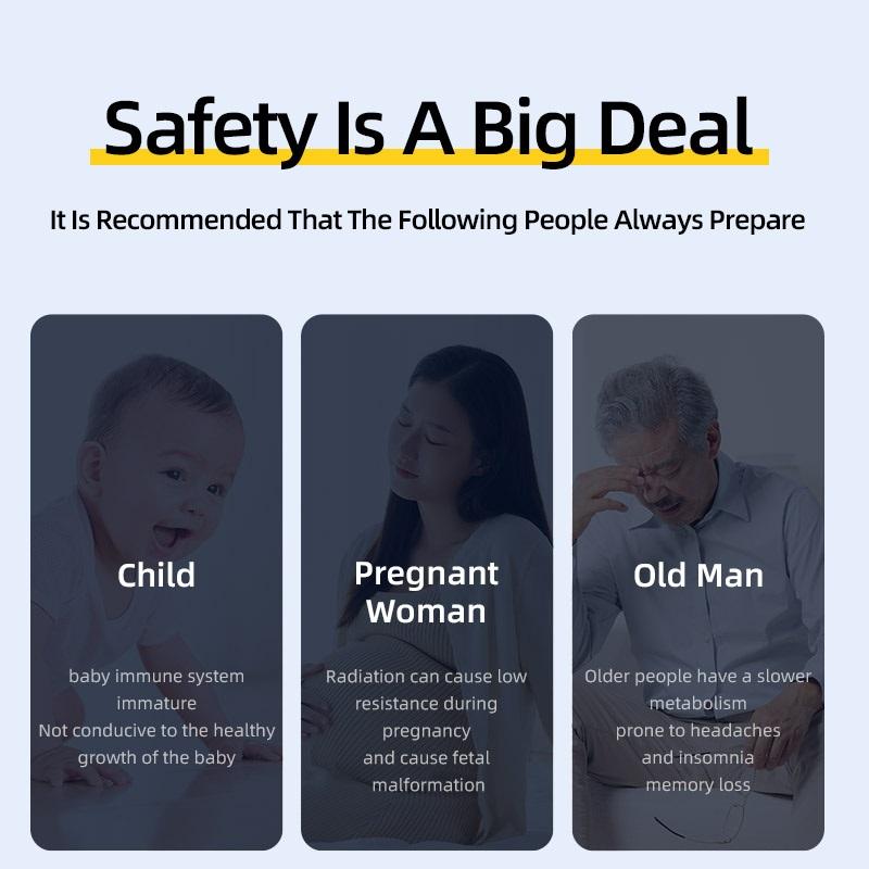 Nuclear Radiation Meter Range Nuclear Radiation DetectorTester Digitales Geigerzähler-Messgerät Bunte Anzeige mehrerer Alarmtipps für kommerzielle Zwecke