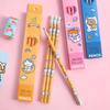 4Pcs Astronaut Cartoon Pencils Set Portable Space Theme Pencils with Eraser Head Safe Kids