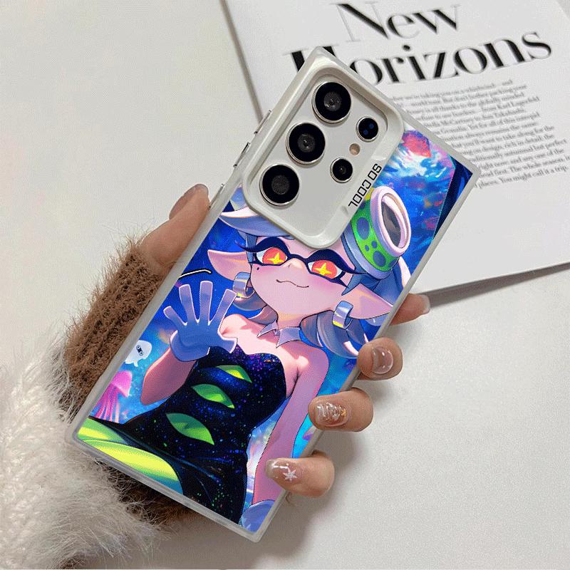 S-Splatoons Game Shockproof Phone Case for Samsung Galaxy S26 Edge S25 Ultra S24 FE S23 Plus S21 Cover Anti Fall Fundas