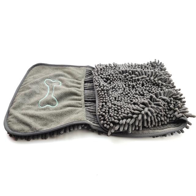 

Супервпитывающее быстросохнущее полотенце из шенилла для купания питомцев, для собак и кошек