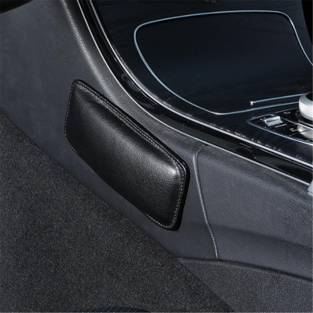 Car Knee Cushion, Soft Leather Car Door Armrest Pad for Knee, Leg, and Elbow Support Universal Car Center Console Cushion