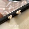Cui Yan S925 Sterling Silver Starfall Stud Earrings - Shiny, Simple, Versatile, and Exquisite Design for Women