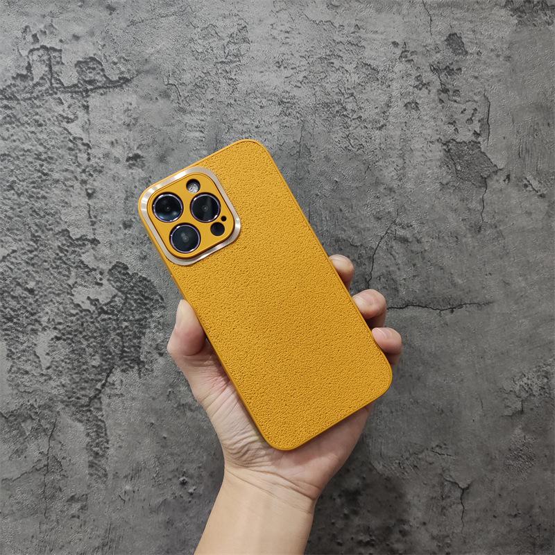 Suitable for IPhone15 with Moon Crater Pattern Phone Case, 13proMax Metal Lens, and Creative Anti-drop Protective Case for IPhone 14