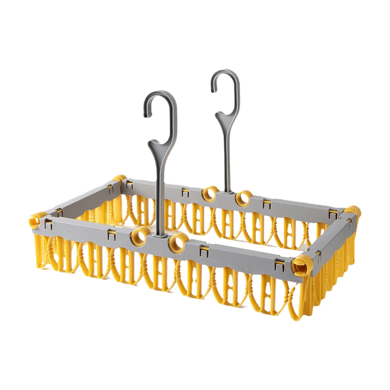 

Windproof Socks Drying Rack Windproof Strong Bearing Capacity For Hanging Bra Towels Baby Clothes Combination