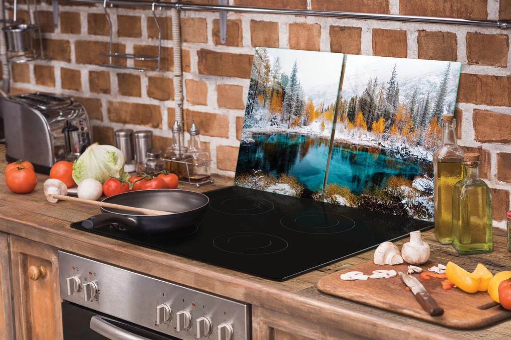 SZKLANA PŁYTA OCHRONNA NA KUCHENKĘ 90x52 WIDOK