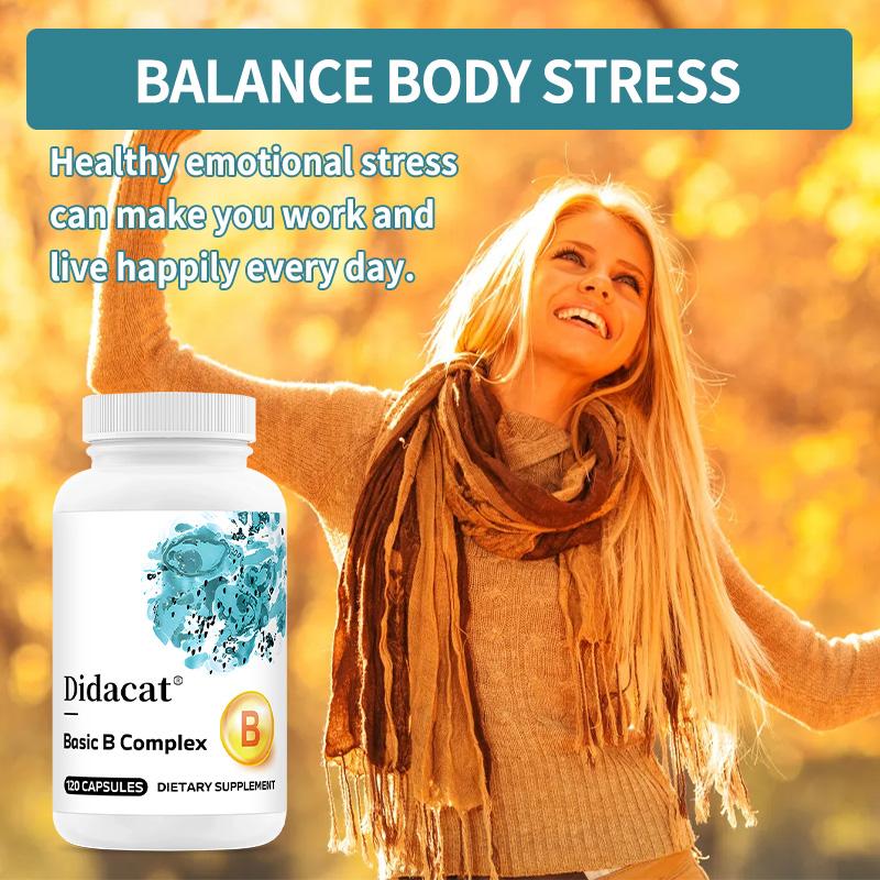 Vitamin B Complex Capsules, To Boost the Immune System, 120 Capsules