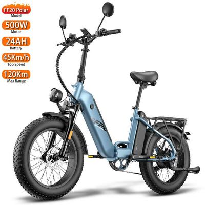 Elektrofahrrad Fafrees FF20 Polar 20" Fat Tire 500W Motor Faltbares City-Elektrofahrrad 48V 24AH LCD-Display 7 Gänge