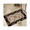 Simple Retro Wind Diatom Mud Floor Mat, Non-Slip And Easy To Take Care Of Floor Mat At The Bathroom Door, Household Toilet Absorbent Floor Mat