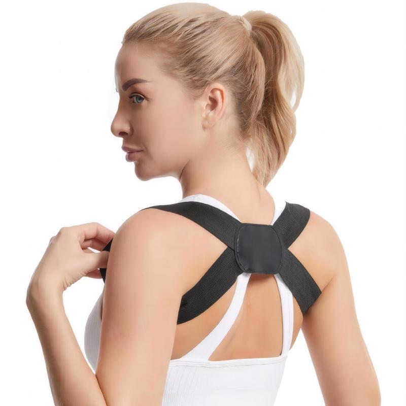 

Posture Corrector Invisible Breathable Adjustable Gym Fitness Back Support Men Women Ergonomic Lightweight Spine Corrector XL чорний