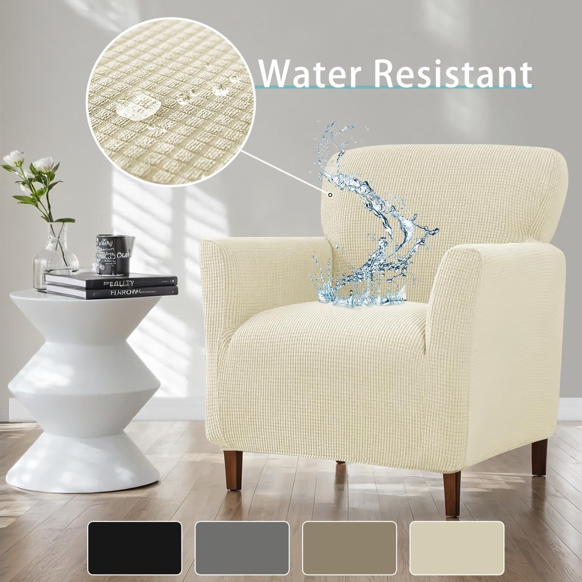 

Elastic waterproof corn fleece small single armrest sofa cover, sofa cover will be sent on behalf of you. single seat бежевий