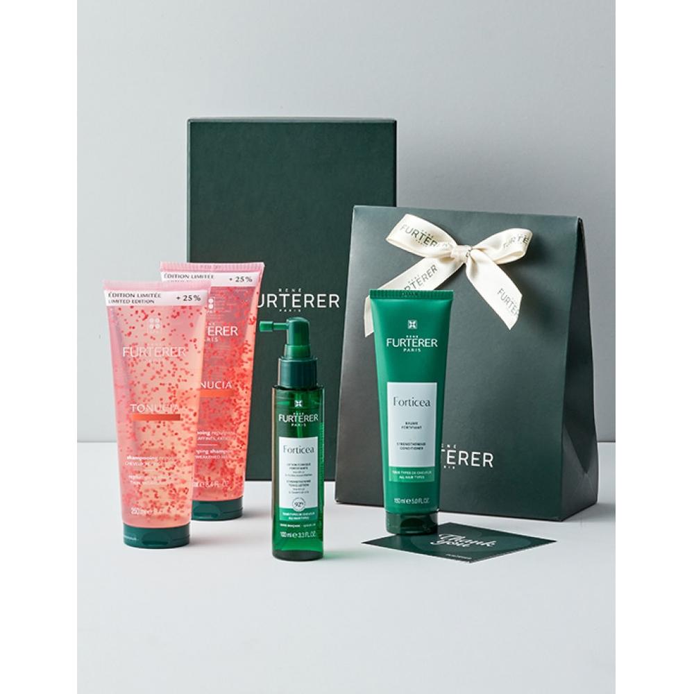 Renehuter Tonicia Shampoo 250ml 2+Porticia Serum 100ml Gift Set  + Porticia Mask 150ml  Free Message Card