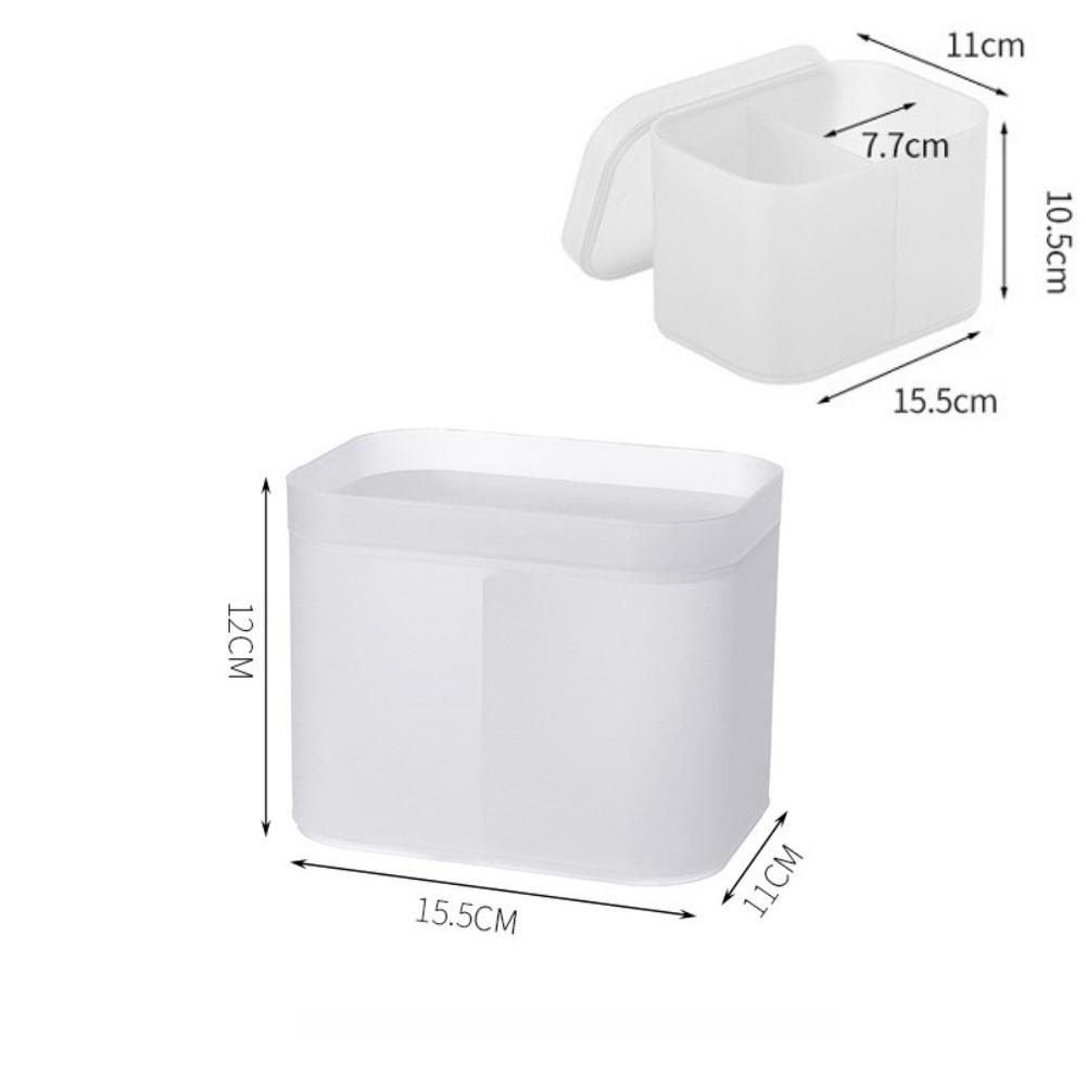 Makeup Organizer for Cosmetic Large Capacity Cosmetic Storage Box Desktop Jewelry Nail Polish Makeup Plastic Frosted Grid Box
